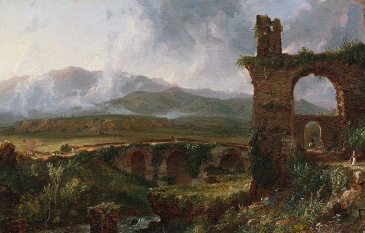 Thomas Cole A View near Tivoli (Morning) (mk13) oil painting picture